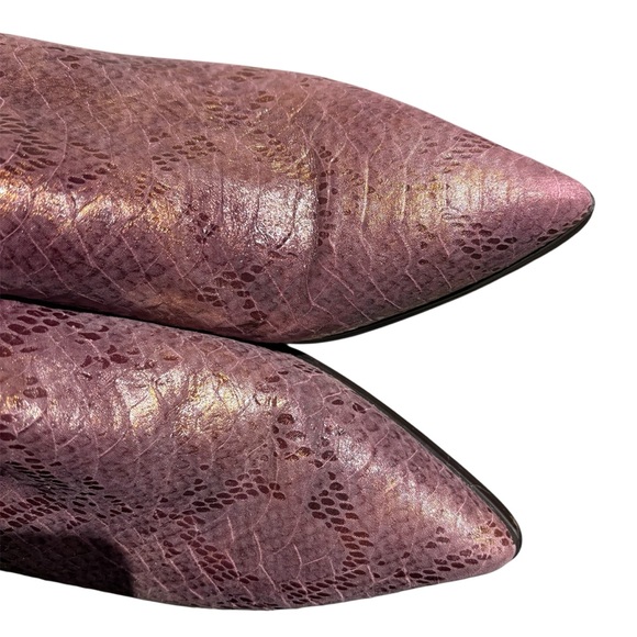 Chocolat Blu Clint Mule in Purple / Red Snake Print Size 37 / 6.5 7 - Picture 6 of 9